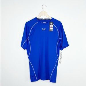 Under Armour Blue Heat Gear Compression Tee